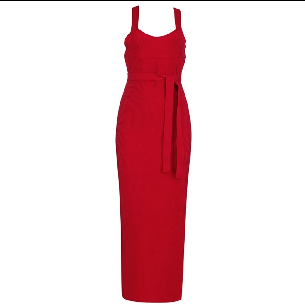 Red bandage dress